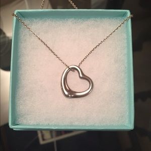 Elsa peretti open heart necklace